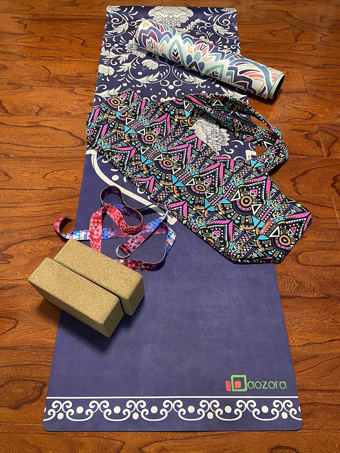 Premium Large Yoga Mat Tote Bag with Multi-Functional Storage Pockets - Lightweight & Durable Carrier for Your Yoga Essentials