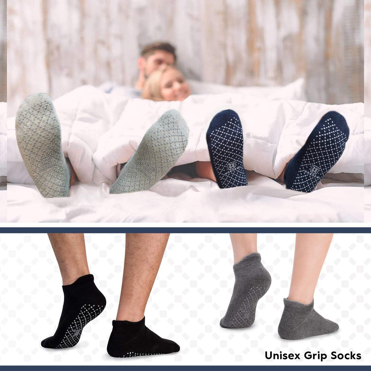 Ultimate Unisex Non-Slip Grip Socks for Yoga, Pilates, and Home Comfort