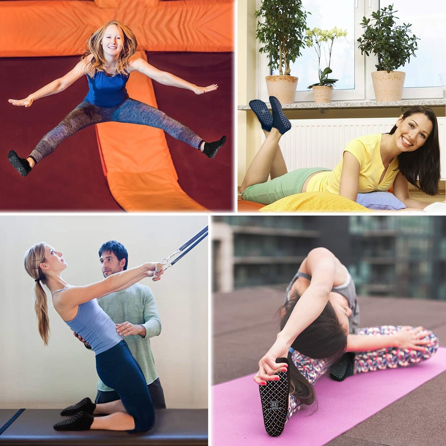 Ultimate Unisex Non-Slip Grip Socks for Yoga, Pilates, and Home Comfort