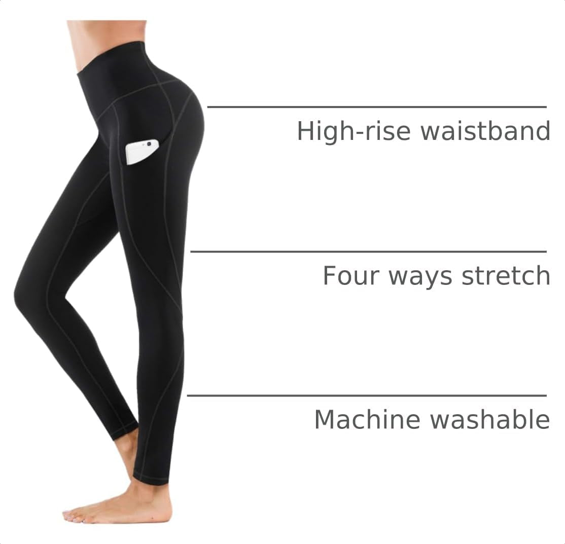 Ultimate Comfort High Waist Yoga Pants with Pockets - Soft Stretch Leggings for Women