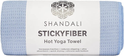 Hot Yoga Towel - Mat-Sized, Microfiber, Super Absorbent, Anti-Slip, Injury Free, 24" X 72" - Best Bikram Yoga Towel - Exercise, Fitness, Pilates Gear