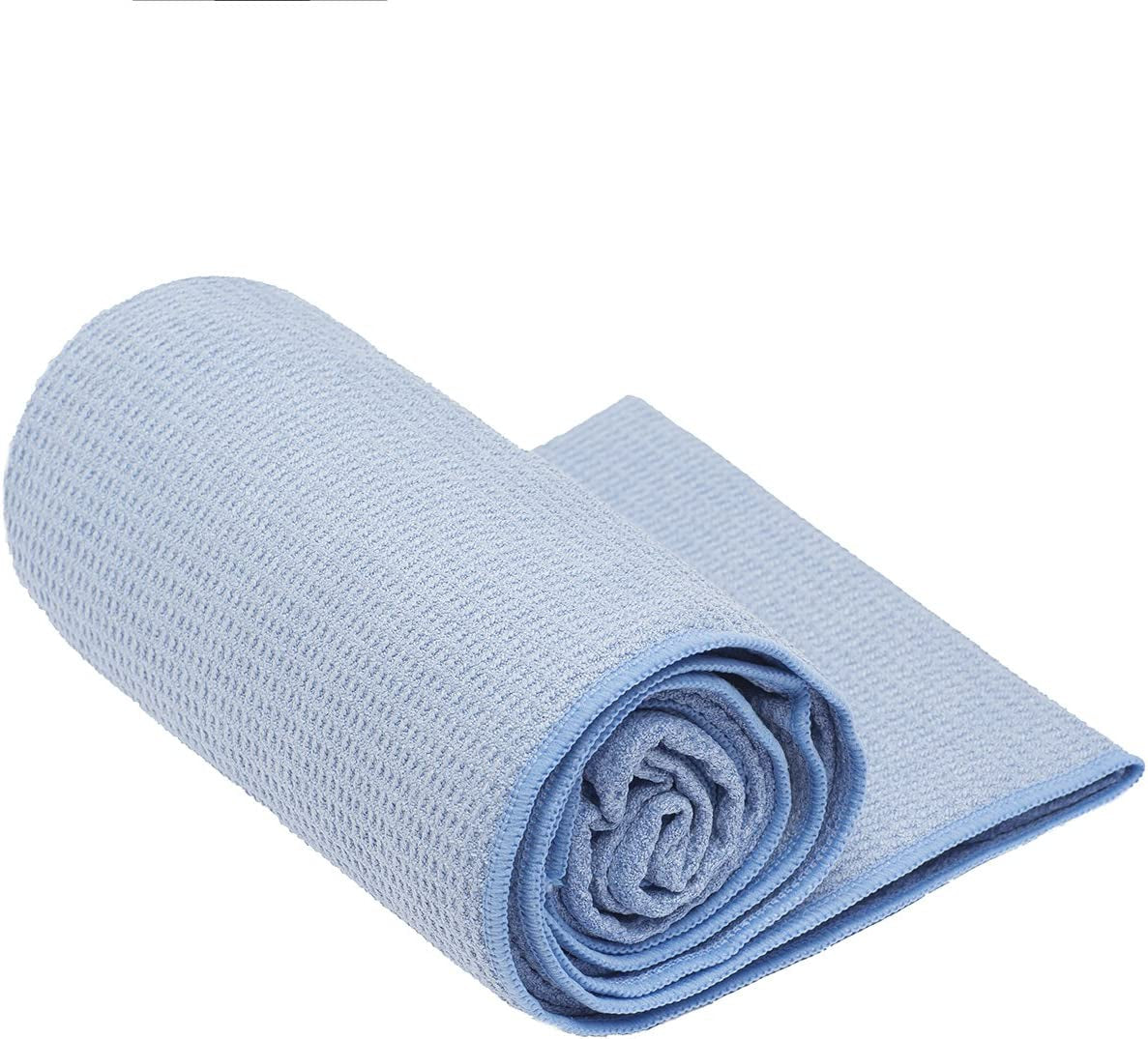 Hot Yoga Towel - Mat-Sized, Microfiber, Super Absorbent, Anti-Slip, Injury Free, 24" X 72" - Best Bikram Yoga Towel - Exercise, Fitness, Pilates Gear